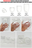 RTS 8oz/12oz/15oz Double Walled Snow Globe Round Coffee Glass cups with Pre-drilled Hole for DIY DTF