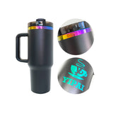 RTS USA warehouse 20 pack 40oz H2.0 rainbow plated powded coated tumblers for laser engraving _Gabby（副本）