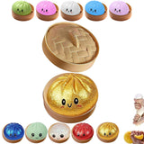USA pre-selling-72pcs-Dumpling Squishies Glitter TPR Maltose Squishy Soft Toys Colorful Stress Balls Squeeze Toys Slow Rebound Stress Relief Toy-Gabby