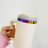 RTS USA warehouse 20 pack 40oz H2.0 rainbow plated powded coated tumblers for laser engraving _Gabby（副本）