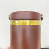 25pcs pack _30oz gold plated powder coated chocolate flip straw tumblers for laser engraving_Gabby