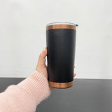 25pack 20oz powder coated colored copper plated underneath tumbler cups with magnetic sliding lid-Gabby