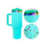 RTS USA warehouse 20 pack 40oz H2.0 rainbow plated powded coated tumblers for laser engraving _Gabby（副本）