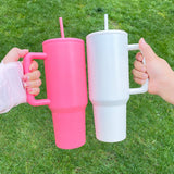 H3.0 simple mold Quench matt sublimation Stainless Steel Outdoor Mug H3.0 Tumbler 40oz Handle Cup Tumbler for Outdoor Hiking Sports-25 pack