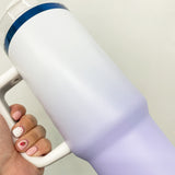 USA warehouse-20pack 40oz H2.0 ombre colored blue plated powder coated tumblers-Gabby