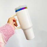 RTS USA warehouse 20 pack 40oz H2.0 rainbow plated powded coated tumblers for laser engraving _Gabby（副本）