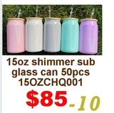 March Special USA warehouse-25pack 50pack 11oz 12oz  15oz  16oz 17oz glass cans with  lids  for DIY printing for sublimation-Gabby
