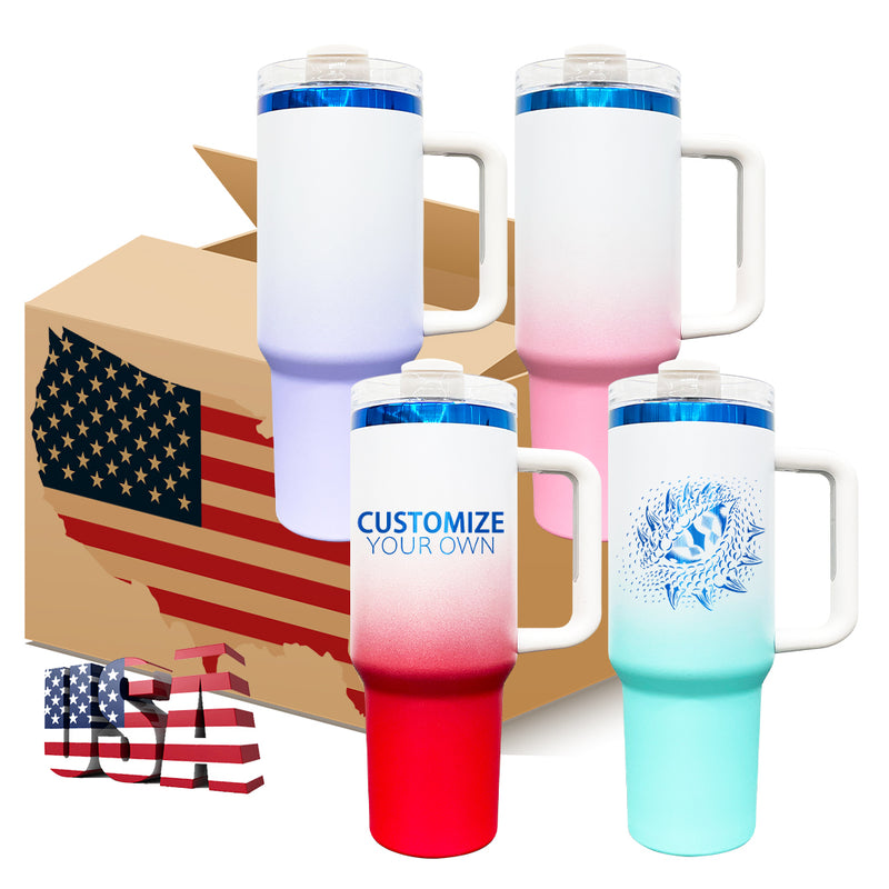 China warehouse hot selling-20pack 40oz H2.0 ombre colored blue plated powder coated tumblers-Gabby