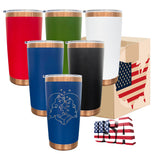 25pack 20oz powder coated colored copper plated underneath tumbler cups with magnetic sliding lid-Gabby
