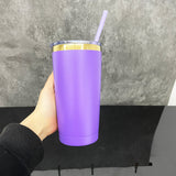 USA warehouse RTS-25pack 20oz mirror gold plated tumblers with sliding lids for laser engraving -Gabby