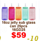 March Special USA warehouse-25pack 50pack 11oz 12oz  15oz  16oz 17oz glass cans with  lids  for DIY printing for sublimation-Gabby