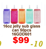 March Special USA warehouse-25pack 50pack 11oz 12oz  15oz  16oz 17oz glass cans with  lids  for DIY printing for sublimation-Gabby