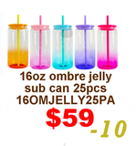 March Special USA warehouse-25pack 50pack 11oz 12oz  15oz  16oz 17oz glass cans with  lids  for DIY printing for sublimation-Gabby