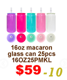 March Special USA warehouse-25pack 50pack 11oz 12oz  15oz  16oz 17oz glass cans with  lids  for DIY printing for sublimation-Gabby