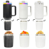 20 pack USA warehoue 40oz H2.0 quencher tumbler water bottle with screw off hidden base valuables snack secret stash storage compartment-Gabby