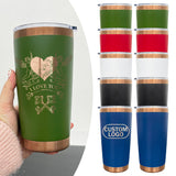 25pack 20oz powder coated colored copper plated underneath tumbler cups with magnetic sliding lid-Gabby
