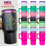 25pcs pack-powder coated stainless steel kids leak proof outdoor rainbow plated underneath 20oz flip straw tumbler mugs-Gabby