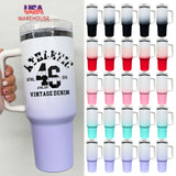 2025 new -20 pack gradient white ombre colored powder coated black plated underneath 40oz H2.0 tumbler mugs for laser engraving