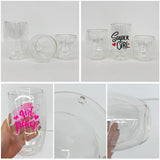 RTS 8oz/12oz/15oz Double Walled Snow Globe Round Coffee Glass cups with Pre-drilled Hole for DIY DTF