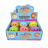 USA pre-selling-72pcs-New Glow in the Dark Glitter Dumpling Squishies TPR Maltose Squishy Soft Toys Colorful Stress Balls Squeeze Toys Slow Rebound Stress Relief Toy-Gabby