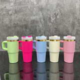 USA warehouse RTS_25 pack 14oz macaron glossy gold plated underneath kids travel mug tumbler-Gabby