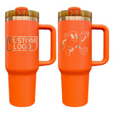 20 pack _40oz H2.0 Autumn copper plated Maple leaf red tumblers with handle for laser engraving-Gabby