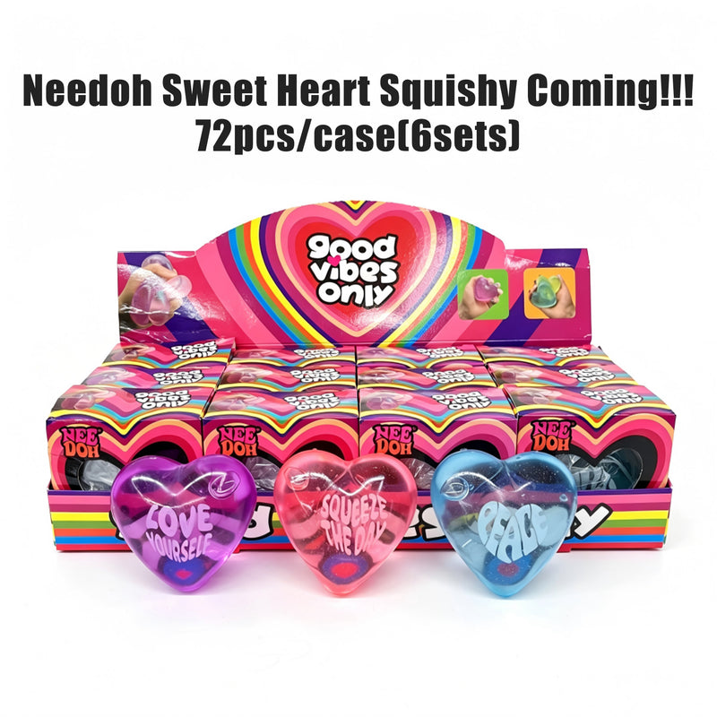 China warehouse -72pcs-NEE DOH Good Vibe Only Squishies TPR Maltose Squishy Soft Toys Colorful Stress Balls Squeeze Toys Slow Rebound Stress Relief Toy-Gabby