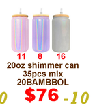 March Special USA warehouse-25pack 50pack 11oz 12oz  15oz  16oz 17oz glass cans with  lids  for DIY printing for sublimation-Gabby