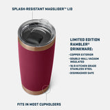 China warehouse RTS -25pack 20oz Maroon colors copper mugs with magic sliding lids-Gabby