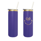 USA warehouse-25 packk 20oz mirror gold plated purple skinny coffee tumblers for laser engraving and drinkware-Gabby