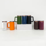 USA warehouse-2opack 20oz copper plated underneath powder coated coffee mug with handle for laser engraving-Holly