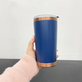 25pack 20oz powder coated colored copper plated underneath tumbler cups with magnetic sliding lid-Gabby