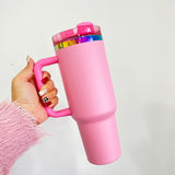 RTS USA warehouse 20 pack 40oz H2.0 rainbow plated powded coated tumblers for laser engraving _Gabby（副本）