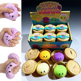 USA pre-selling-72pcs-Dumpling Squishies Glitter TPR Maltose Squishy Soft Toys Colorful Stress Balls Squeeze Toys Slow Rebound Stress Relief Toy-Gabby