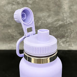 32oz Powder Coat Sports Bottle with Straw Lid | Leakproof Gym & Outdoor Drinkware-Gabby