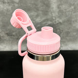 32oz Powder Coat Sports Bottle with Straw Lid | Leakproof Gym & Outdoor Drinkware-Gabby