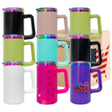 USA warehouse RTS-20oz Rainbow Plated Stainless Steel Coffee Mugs - Laser Engraving Ready-Gabby