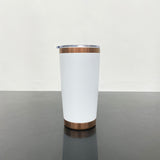 25pack 20oz powder coated colored copper plated underneath tumbler cups with magnetic sliding lid-Gabby