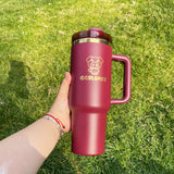 USA warehouse RTS_20 pack 40oz H2.0 gold plated black tumblers with handle for laser engraving-Gabby