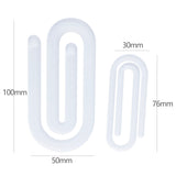 China warehouse _50pack 100pack acrylic white sublimation paper clip-Gabby