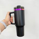 USA warehouse RTS_20 pack powder coated H2.0 40oz purple plated mixed colors tumblers with handle for laser engraving-Gabby