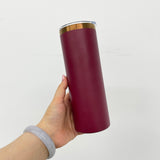 25 pack-New Style 2025 20oz Skinny Copper Plated Tumbler With Lid And Straw Mix Colors For Iced Coffee And Tea