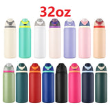 OWALA 12oz/16oz/19oz/24oz/28oz/32oz Flip Straw Lid Insulated Stainless Steel Sports Owala Style War Bottle 25pcs for Laser Engrteaving-Gabby