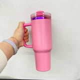 USA warehouse RTS_20 pack powder coated H2.0 40oz purple plated mixed colors tumblers with handle for laser engraving-Gabby