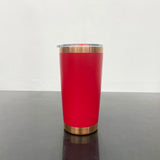 25pack 20oz powder coated colored copper plated underneath tumbler cups with magnetic sliding lid-Gabby