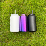 USA warehouse RTS_25 pack 16oz Chroma blue-purple plated underneath stainless steel can for laser engrave_Gabby