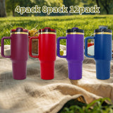4PACK USA Warehouse RTS 40oz H2.0 Glossy Gold Plated Powder Coated Stainless Steel Tumblers for Laer Engraving-Gabby