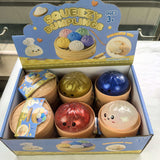 Dumpling Squishies Glitter TPR Maltose Squishy Soft Toys Colorful Stress Balls Squeeze Toys Slow Rebound Stress Relief Toy