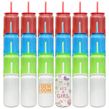 USA warehouse RTS_25 pack Glossy Christmas 16oz stainless steel sublimation cans _Gabby