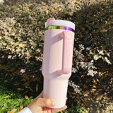 USA warehouse RTSz-20pcs 40oz H2.0 rainbow plated Valentine'Day colors pink tumblers_Gabby